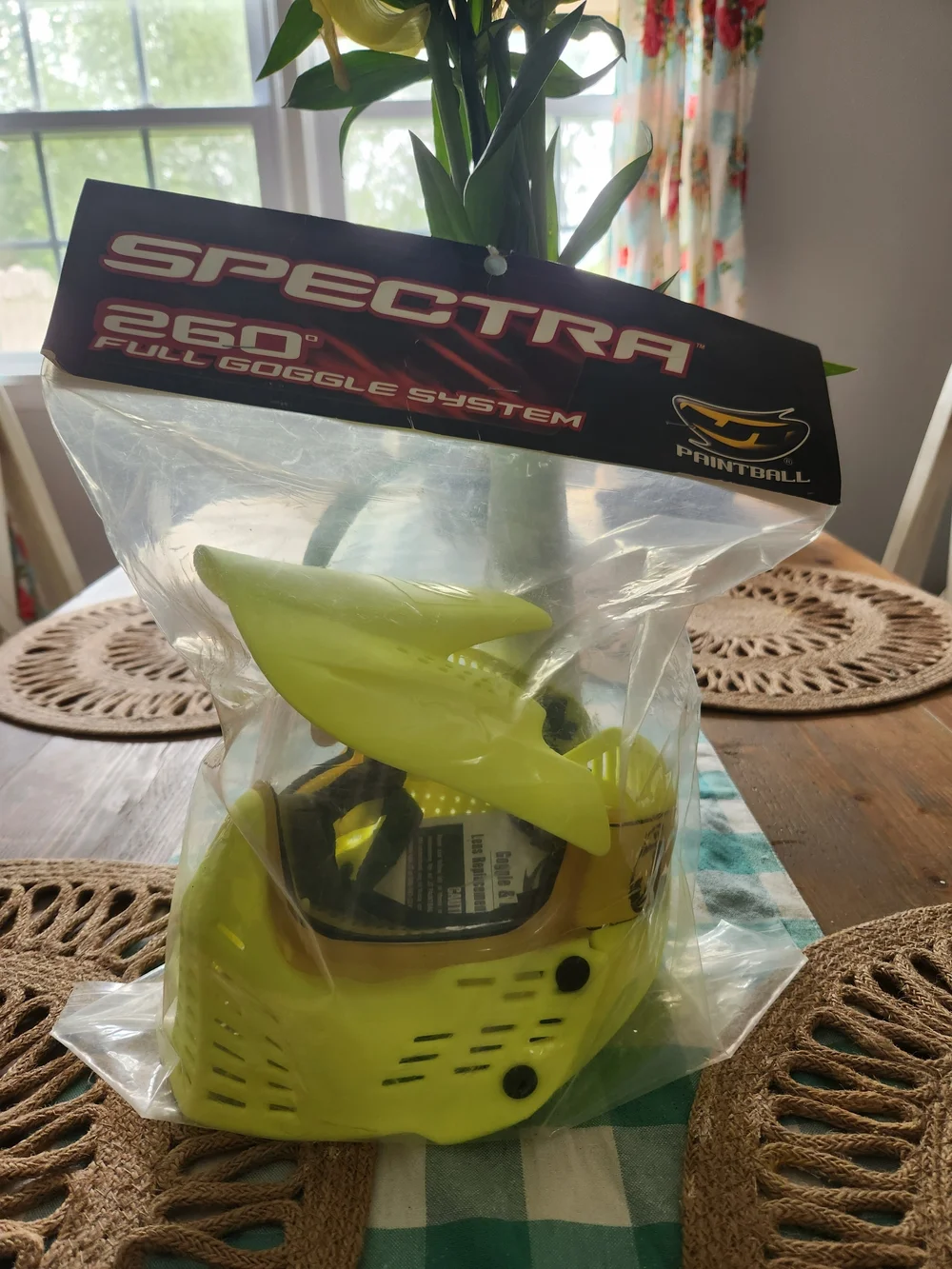 NWT! JT Spectra Proshield Highlighter Full Paintball Mask Banana Frames